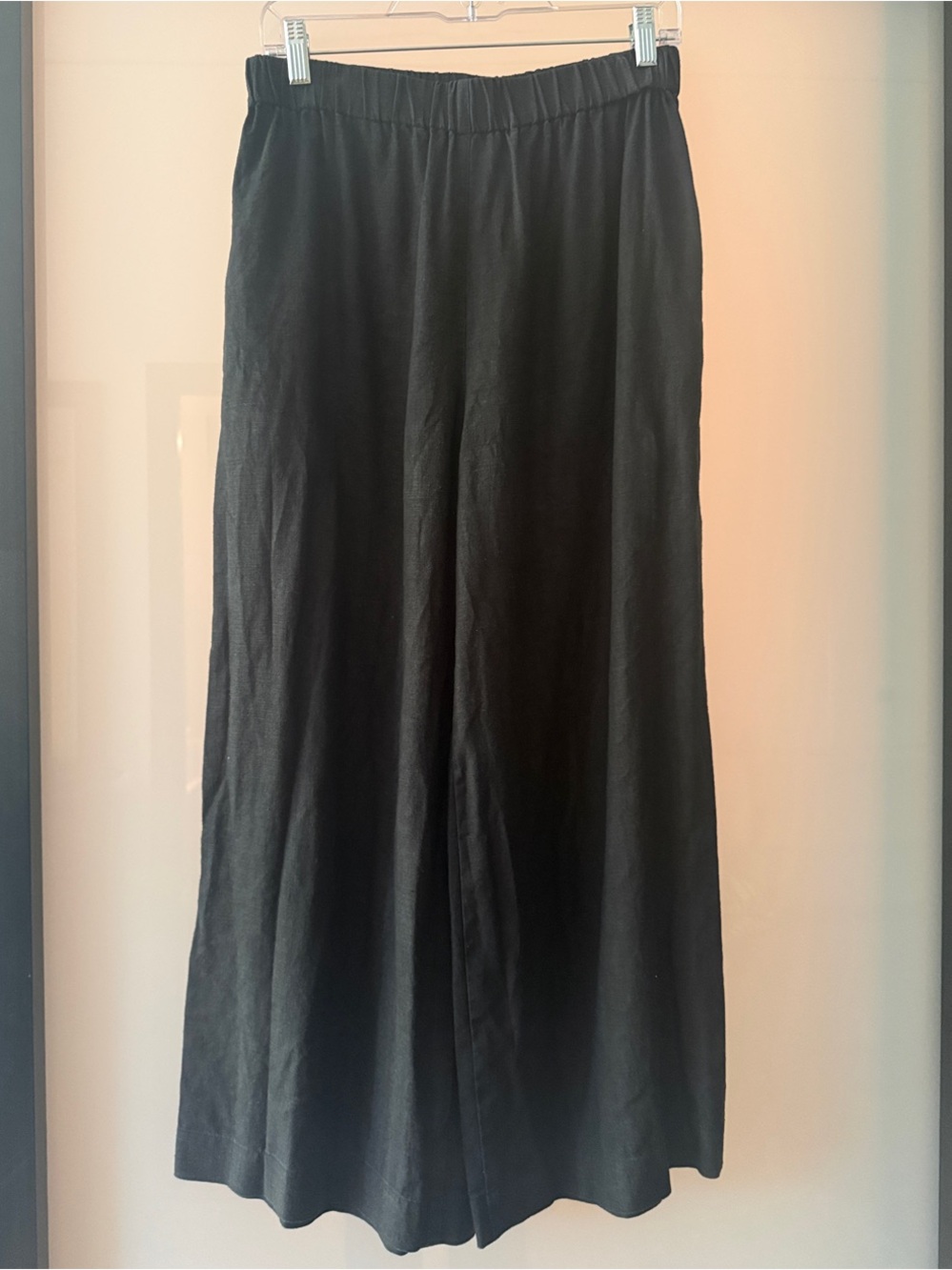 OFFON Clothing Wide Cropped Leg Linen Culottes